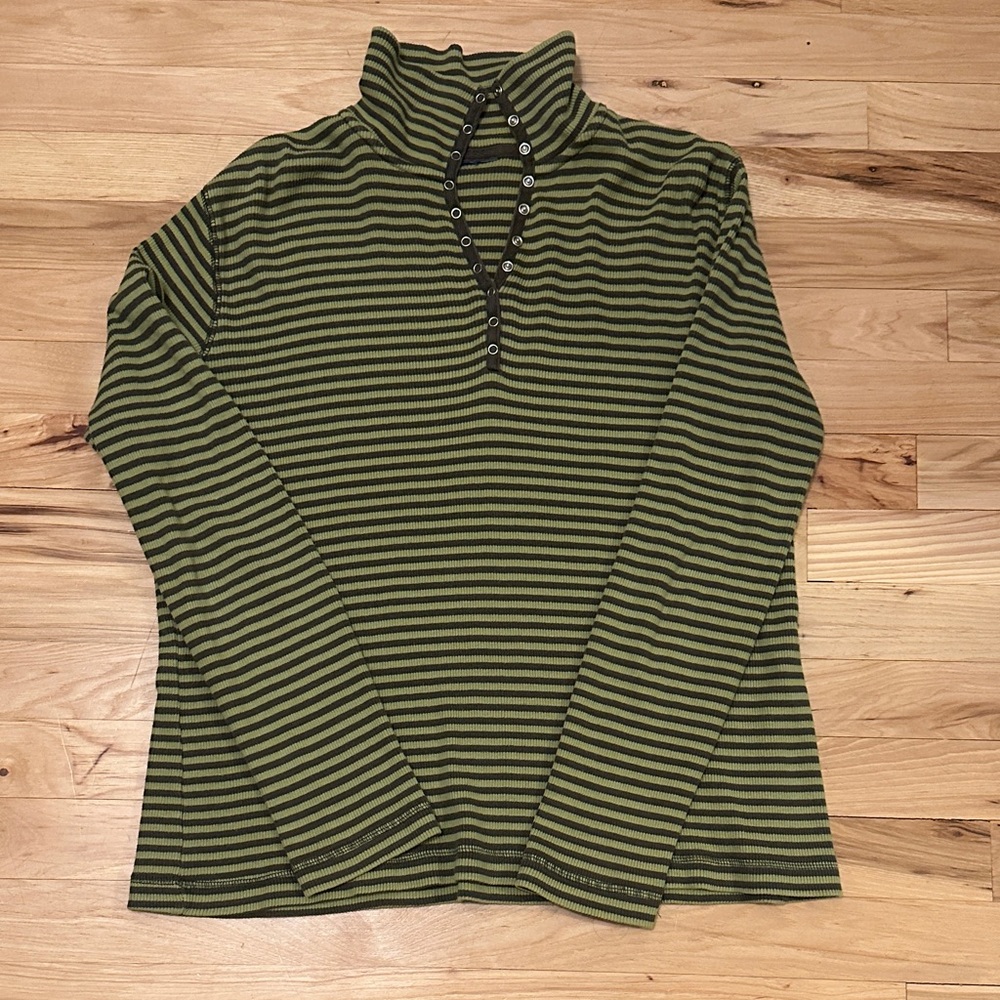 Striped Green and Grey Hiking shirt